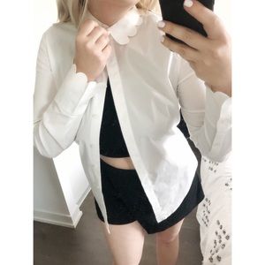 Banana Republic, Riley Scalloped Shirt, US 4